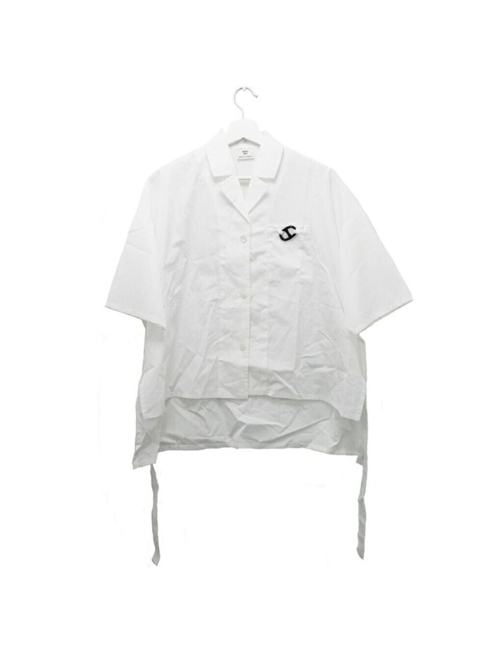 Hermes Chaine D'ancre Short Sleeve Button Shirt White Chemise de Plage 36